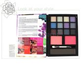 Livro kit com 12 sombra e 2 blush